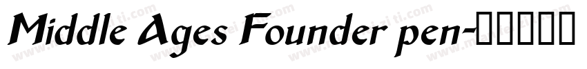 Middle Ages Founder pen字体转换